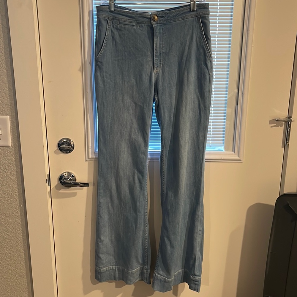 Anthropologie - Pilcro & the Letterpress flare jeans, size 30, light denim